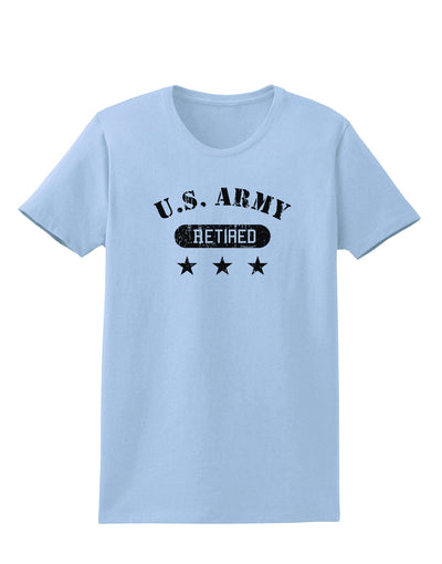 Retired Army Womens T-Shirt-Womens T-Shirt-TooLoud-Light-Blue-X-Small-Davson Sales