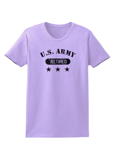 Retired Army Womens T-Shirt-Womens T-Shirt-TooLoud-Lavender-X-Small-Davson Sales