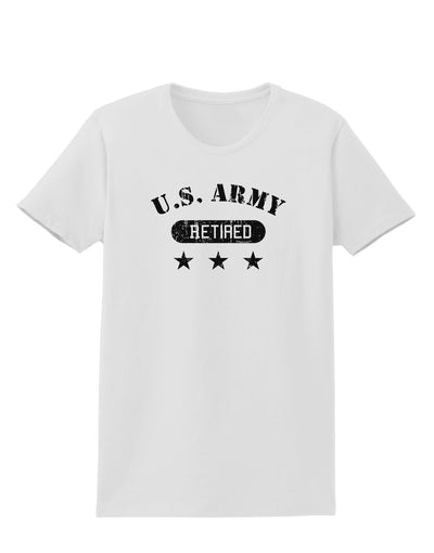 Retired Army Womens T-Shirt-Womens T-Shirt-TooLoud-White-X-Small-Davson Sales