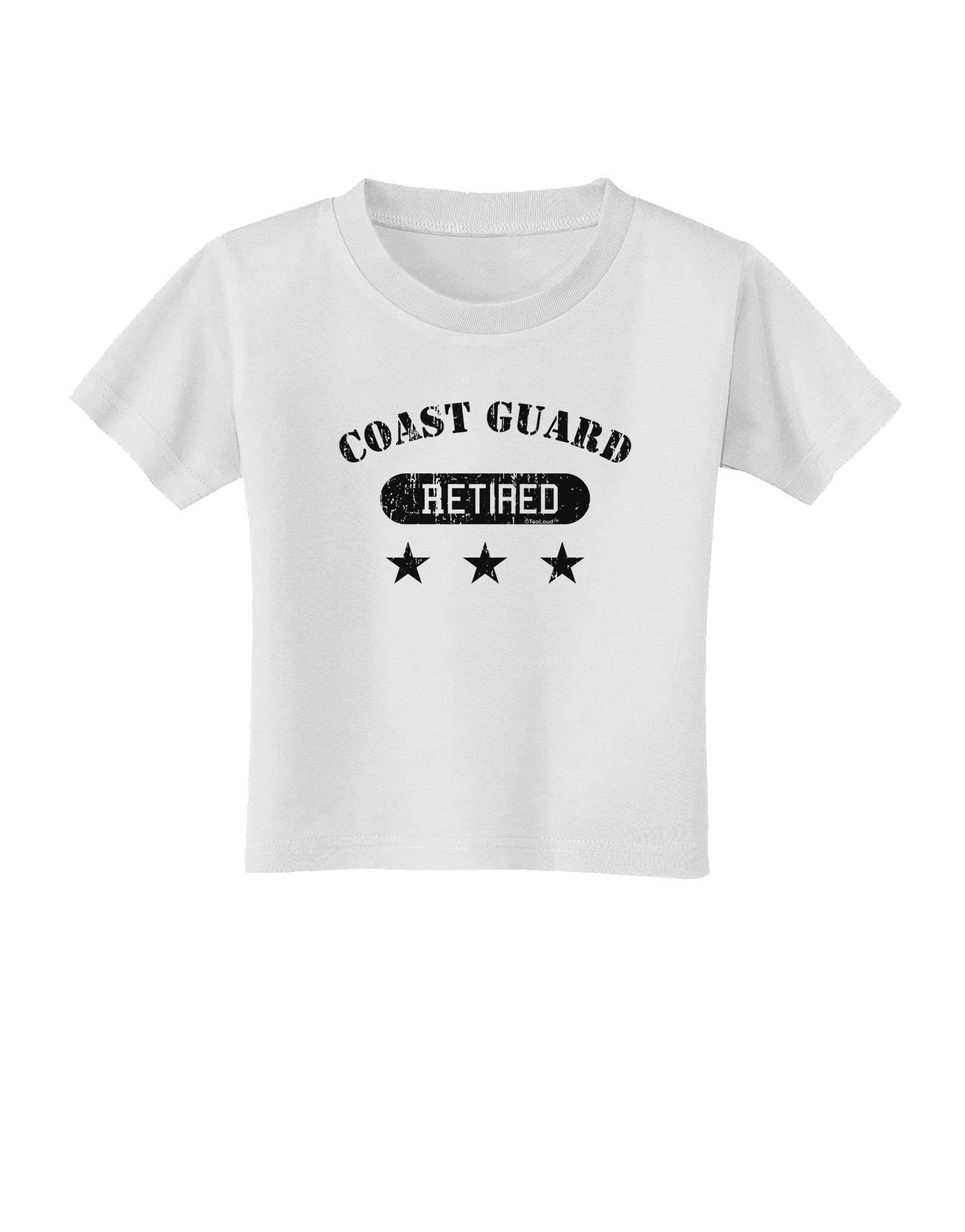 Retired Coast Guard Toddler T-Shirt-Toddler T-Shirt-TooLoud-White-2T-Davson Sales