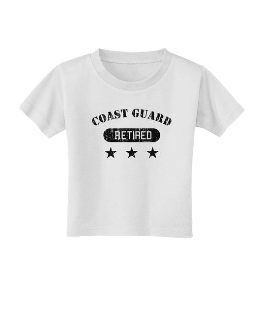 Retired Coast Guard Toddler T-Shirt-Toddler T-Shirt-TooLoud-White-2T-Davson Sales
