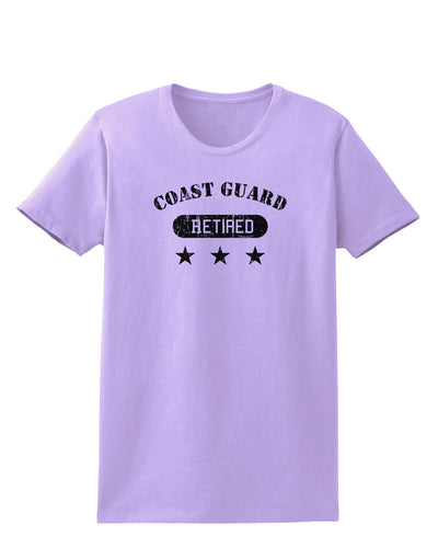 Retired Coast Guard Womens T-Shirt-Womens T-Shirt-TooLoud-Lavender-X-Small-Davson Sales