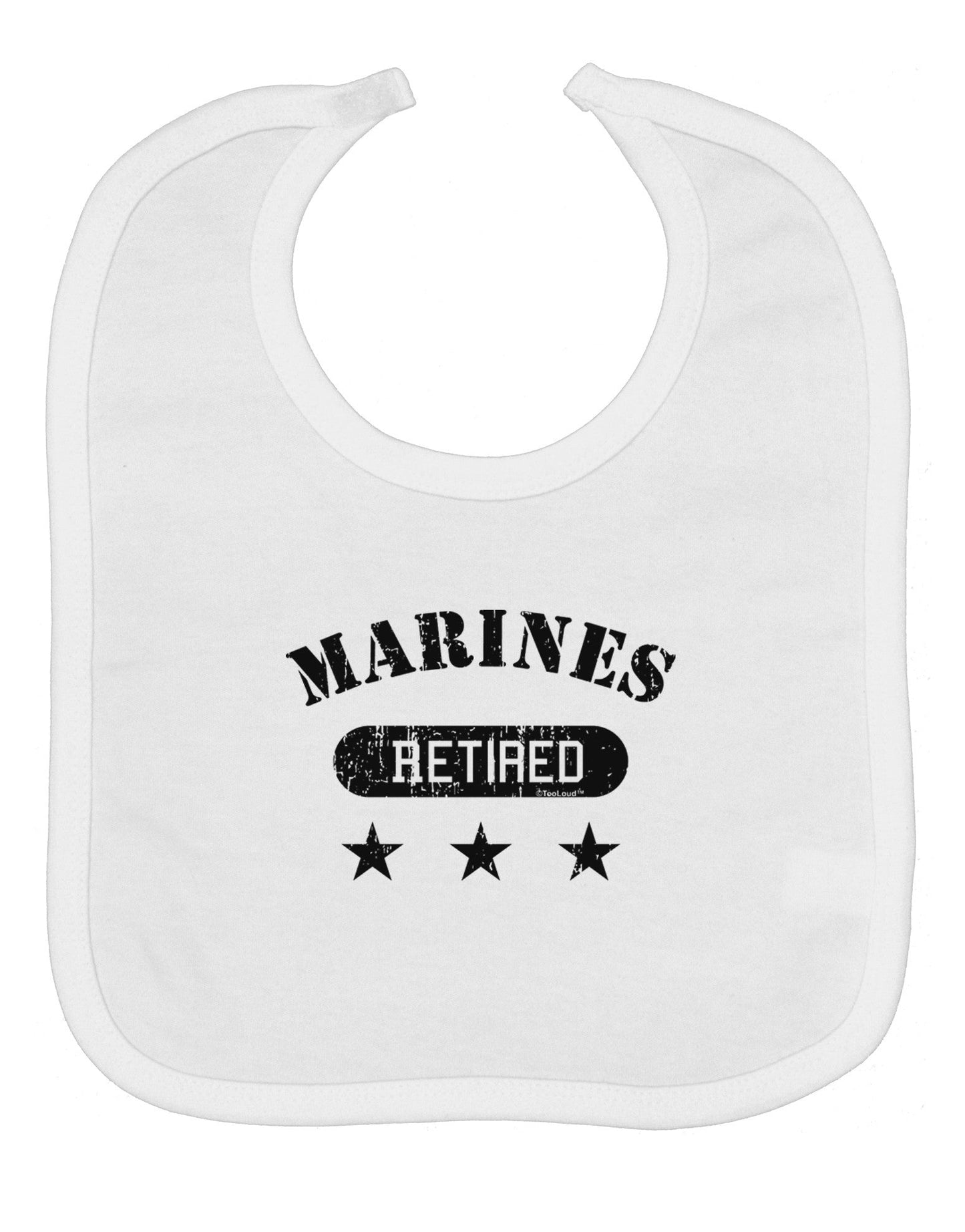 Retired Marines Baby Bib