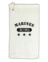 Retired Marines Micro Terry Gromet Golf Towel 16 x 25 inch by TooLoud-Golf Towel-TooLoud-White-Davson Sales