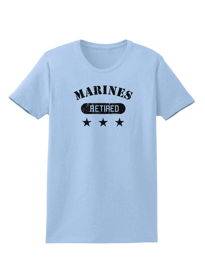 Retired Marines Womens T-Shirt-Womens T-Shirt-TooLoud-Light-Blue-X-Small-Davson Sales