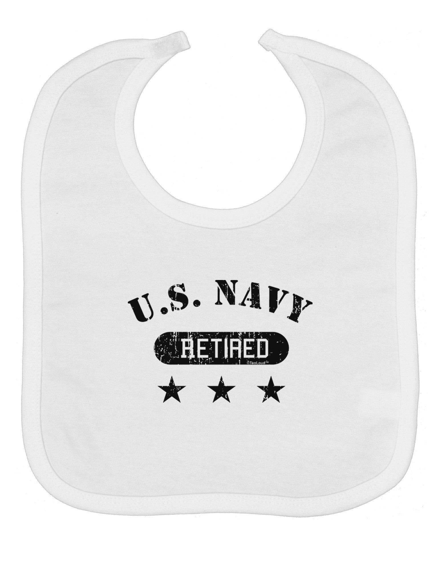 Retired Navy Baby Bib