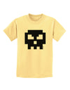 Retro 8-Bit Skull Childrens T-Shirt-Childrens T-Shirt-TooLoud-Daffodil-Yellow-X-Small-Davson Sales