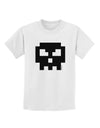 Retro 8-Bit Skull Childrens T-Shirt-Childrens T-Shirt-TooLoud-White-X-Small-Davson Sales