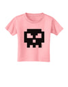 Retro 8-Bit Skull Toddler T-Shirt-Toddler T-Shirt-TooLoud-Candy-Pink-2T-Davson Sales