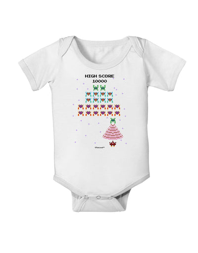 Retro Heart Fighter Baby Romper Bodysuit-Baby Romper-TooLoud-White-06-Months-Davson Sales