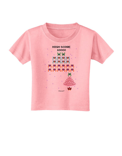 Retro Heart Fighter Toddler T-Shirt-Toddler T-Shirt-TooLoud-Candy-Pink-2T-Davson Sales