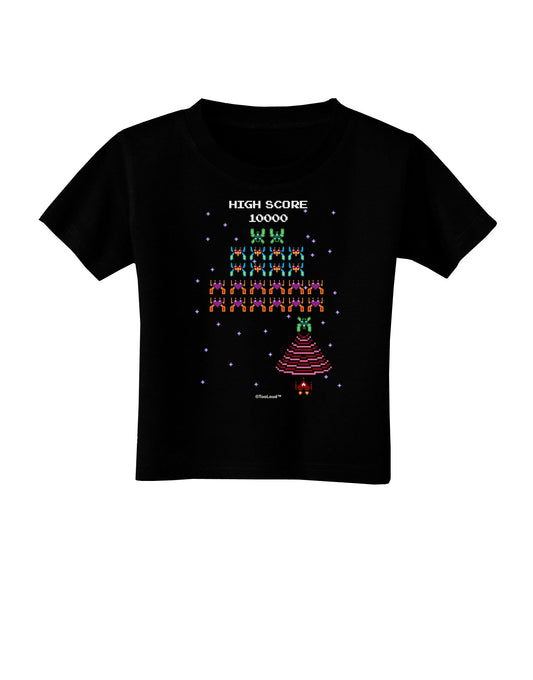 Retro Heart Fighter Toddler T-Shirt Dark-Toddler T-Shirt-TooLoud-Black-2T-Davson Sales
