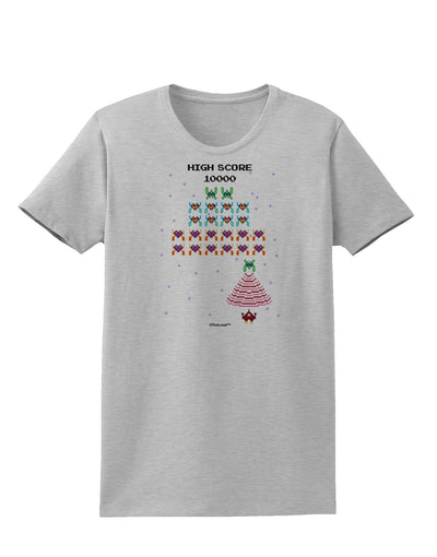 Retro Heart Fighter Womens T-Shirt-Womens T-Shirt-TooLoud-AshGray-X-Small-Davson Sales