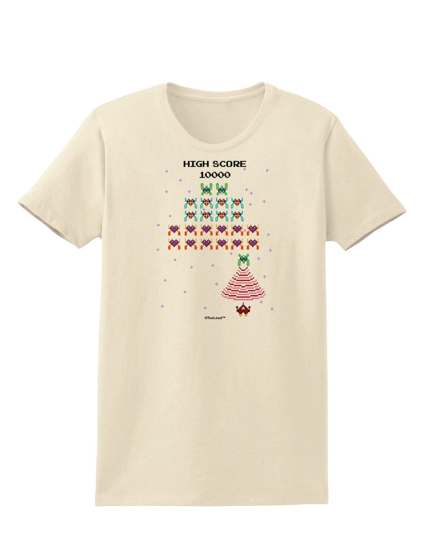 Retro Heart Fighter Womens T-Shirt-Womens T-Shirt-TooLoud-Natural-X-Small-Davson Sales