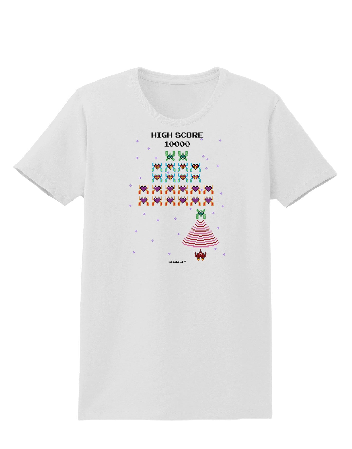 Retro Heart Fighter Womens T-Shirt-Womens T-Shirt-TooLoud-White-X-Small-Davson Sales