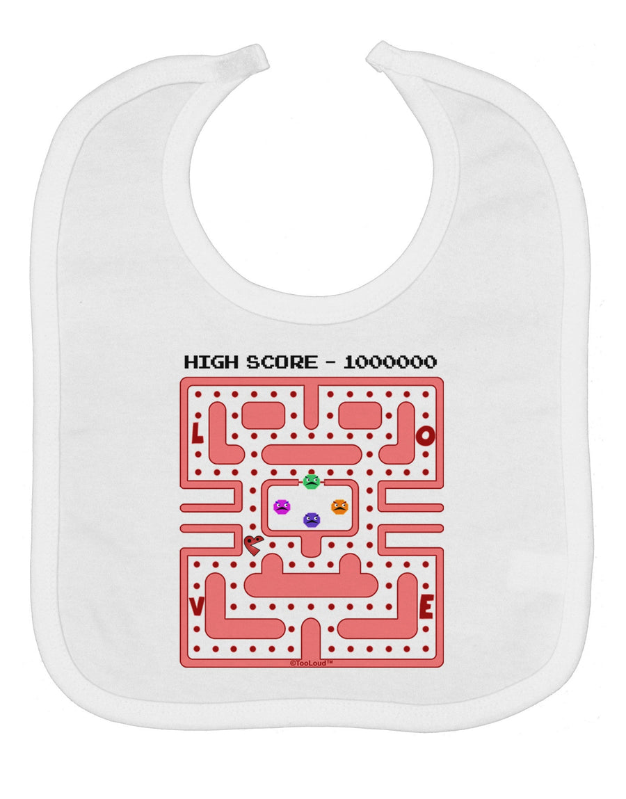 Retro Heart Man Baby Bib