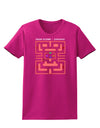 Retro Heart Man Womens Dark T-Shirt-TooLoud-Hot-Pink-Small-Davson Sales