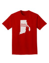 Rhode Island - United States Shape Adult Dark T-Shirt by TooLoud-Mens T-Shirt-TooLoud-Red-Small-Davson Sales