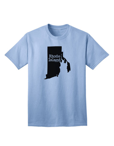 Rhode Island - United States Shape Adult T-Shirt: A Stylish Addition to Your Wardrobe by TooLoud-Mens T-shirts-TooLoud-Light-Blue-Small-Davson Sales