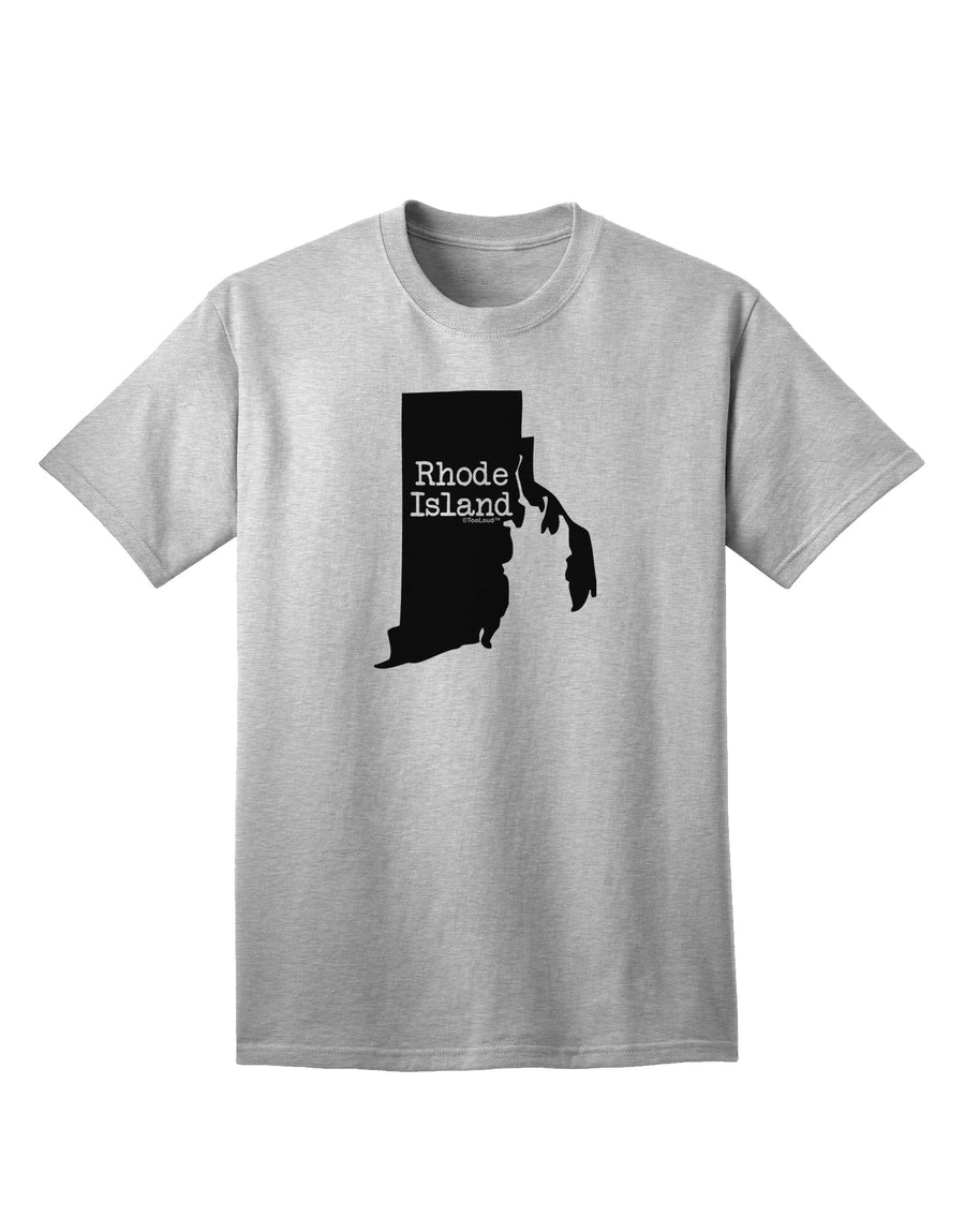 Rhode Island - United States Shape Adult T-Shirt: A Stylish Addition to Your Wardrobe by TooLoud-Mens T-shirts-TooLoud-White-Small-Davson Sales