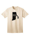 Rhode Island - United States Shape Adult T-Shirt: A Stylish Addition to Your Wardrobe by TooLoud-Mens T-shirts-TooLoud-Natural-Small-Davson Sales