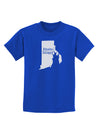 Rhode Island - United States Shape Childrens Dark T-Shirt by TooLoud-Childrens T-Shirt-TooLoud-Royal-Blue-X-Small-Davson Sales