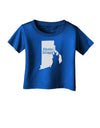 Rhode Island - United States Shape Infant T-Shirt Dark by TooLoud-Infant T-Shirt-TooLoud-Royal-Blue-06-Months-Davson Sales