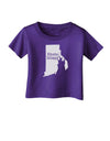 Rhode Island - United States Shape Infant T-Shirt Dark by TooLoud-Infant T-Shirt-TooLoud-Purple-06-Months-Davson Sales