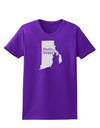 Rhode Island - United States Shape Womens Dark T-Shirt by TooLoud-Womens T-Shirt-TooLoud-Purple-X-Small-Davson Sales