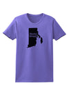 Rhode Island - United States Shape Womens T-Shirt by TooLoud-Womens T-Shirt-TooLoud-Violet-X-Small-Davson Sales