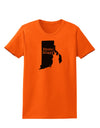 Rhode Island - United States Shape Womens T-Shirt by TooLoud-Womens T-Shirt-TooLoud-Orange-X-Small-Davson Sales