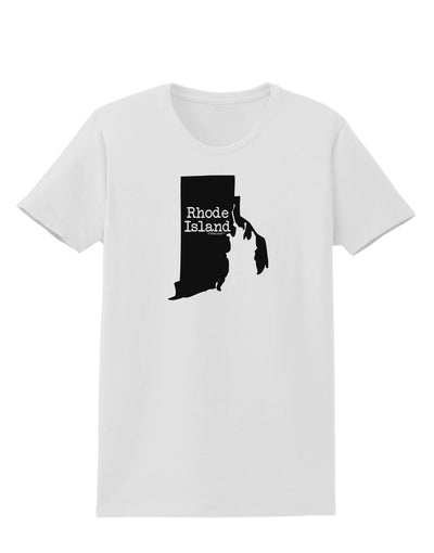 Rhode Island - United States Shape Womens T-Shirt by TooLoud-Womens T-Shirt-TooLoud-White-X-Small-Davson Sales