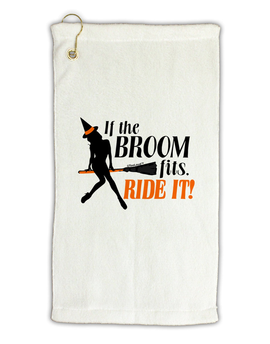 Ride It Orange Micro Terry Gromet Golf Towel 16 x 25 inch-Golf Towel-TooLoud-White-Davson Sales