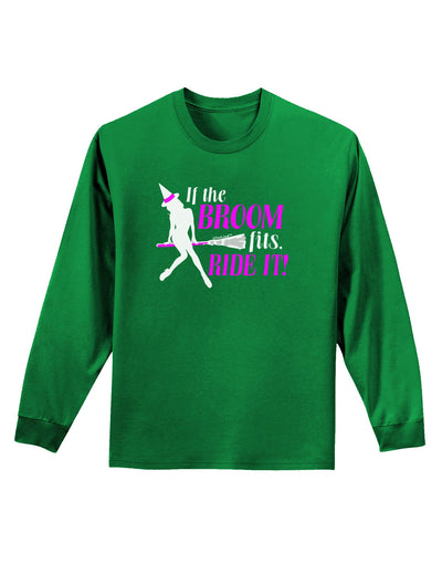 Ride It Purple Adult Long Sleeve Dark T-Shirt-TooLoud-Kelly-Green-Small-Davson Sales