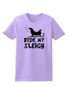 Ride My Sleigh BnW Womens T-Shirt-Womens T-Shirt-TooLoud-Lavender-X-Small-Davson Sales