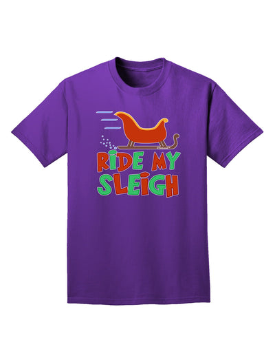 Ride My Sleigh Color Adult Dark T-Shirt-Mens T-Shirt-TooLoud-Purple-Small-Davson Sales