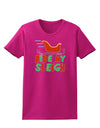 Ride My Sleigh Color Womens Dark T-Shirt-TooLoud-Hot-Pink-Small-Davson Sales