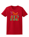 Ride My Sleigh Color Womens Dark T-Shirt-TooLoud-Red-X-Small-Davson Sales