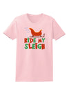 Ride My Sleigh Color Womens T-Shirt-Womens T-Shirt-TooLoud-PalePink-X-Small-Davson Sales