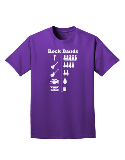 Rock Band Pictograph Adult Dark T-Shirt-Mens T-Shirt-TooLoud-Purple-Small-Davson Sales