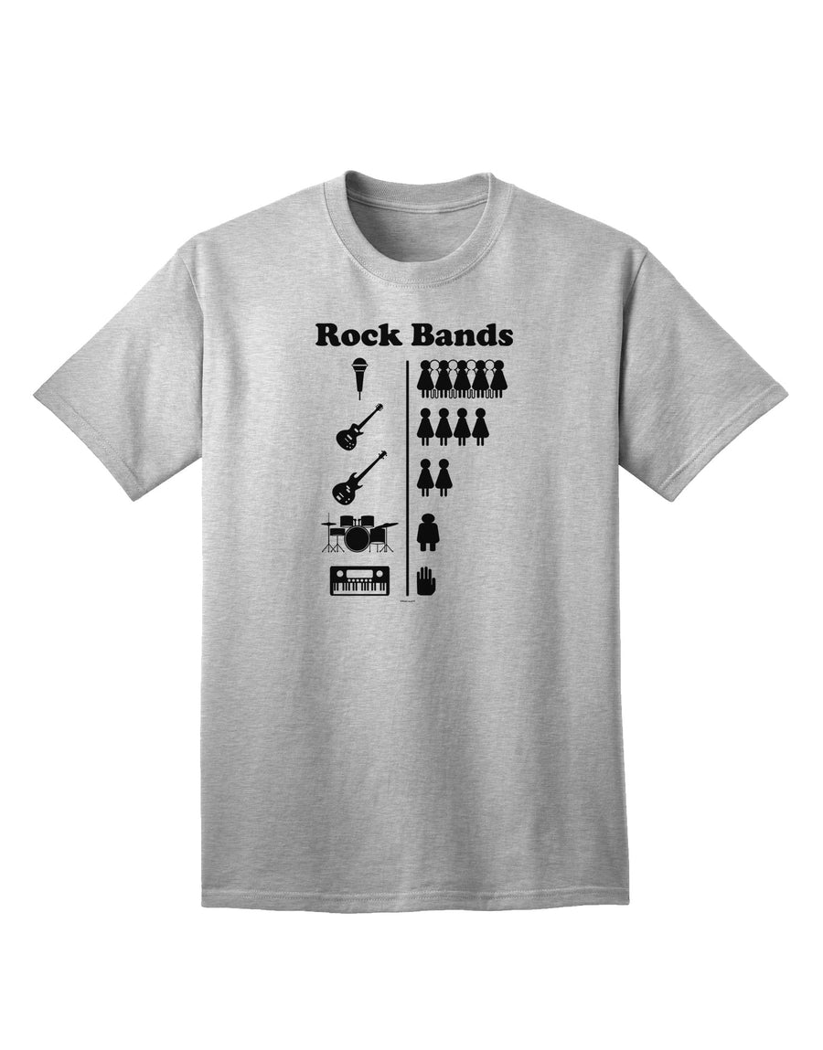 Rock Band Pictograph Adult T-Shirt - A Stylish and Trendy Addition to Your Wardrobe-Mens T-shirts-TooLoud-White-Small-Davson Sales