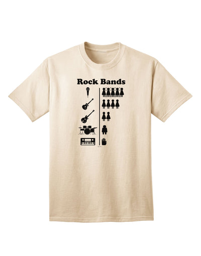 Rock Band Pictograph Adult T-Shirt - A Stylish and Trendy Addition to Your Wardrobe-Mens T-shirts-TooLoud-Natural-Small-Davson Sales