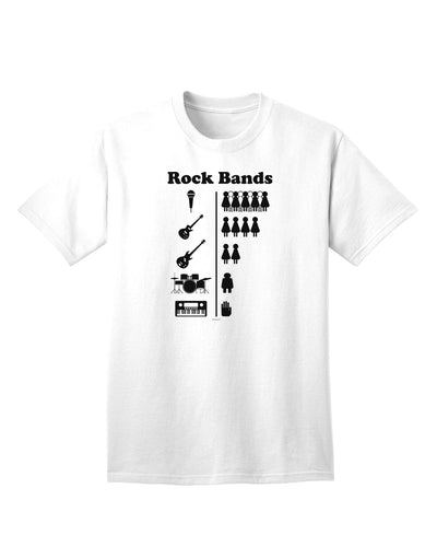 Rock Band Pictograph Adult T-Shirt - A Stylish and Trendy Addition to Your Wardrobe-Mens T-shirts-TooLoud-White-Small-Davson Sales