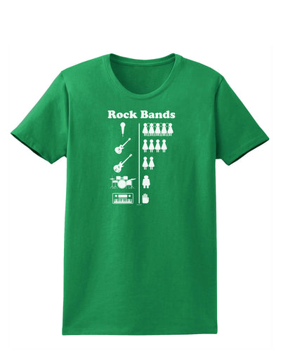 Rock Band Pictograph Womens Dark T-Shirt-TooLoud-Kelly-Green-X-Small-Davson Sales