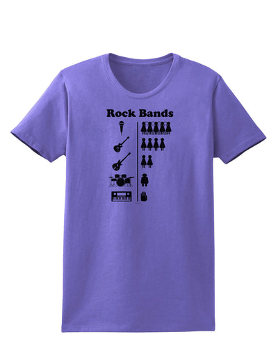 Rock Band Pictograph Womens T-Shirt-Womens T-Shirt-TooLoud-Violet-X-Small-Davson Sales