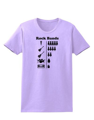 Rock Band Pictograph Womens T-Shirt-Womens T-Shirt-TooLoud-Lavender-X-Small-Davson Sales