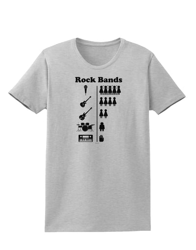 Rock Band Pictograph Womens T-Shirt-Womens T-Shirt-TooLoud-AshGray-X-Small-Davson Sales