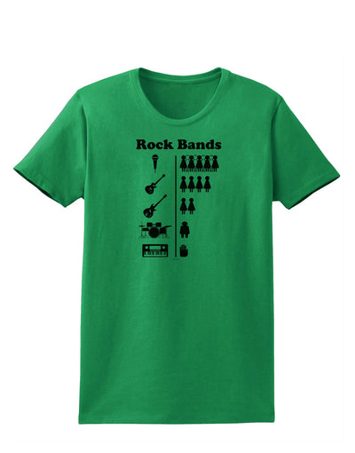 Rock Band Pictograph Womens T-Shirt-Womens T-Shirt-TooLoud-Kelly-Green-X-Small-Davson Sales