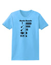 Rock Band Pictograph Womens T-Shirt-Womens T-Shirt-TooLoud-Aquatic-Blue-X-Small-Davson Sales