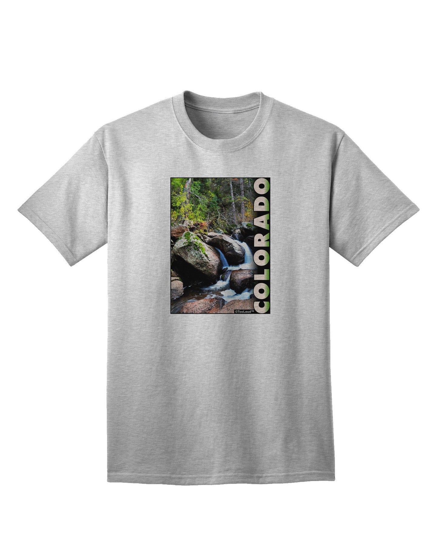 Rockies River Graphic Adult T-Shirt - A Statement in Casual Style-Mens T-shirts-TooLoud-AshGray-Small-Davson Sales